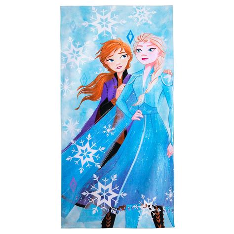 frozen anna & elsa towel